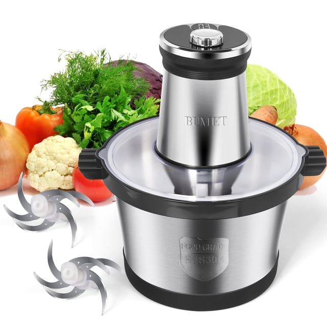 Procesador de alimentos BUMET 308S 850W con tazón de acero de 16 tazas
