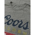 thumbnail image 2 of Tee Luv Coors Banquet Faded Beer Logo Graphite Snow Heather T-Shirt (Men's) (L), 2 of 7