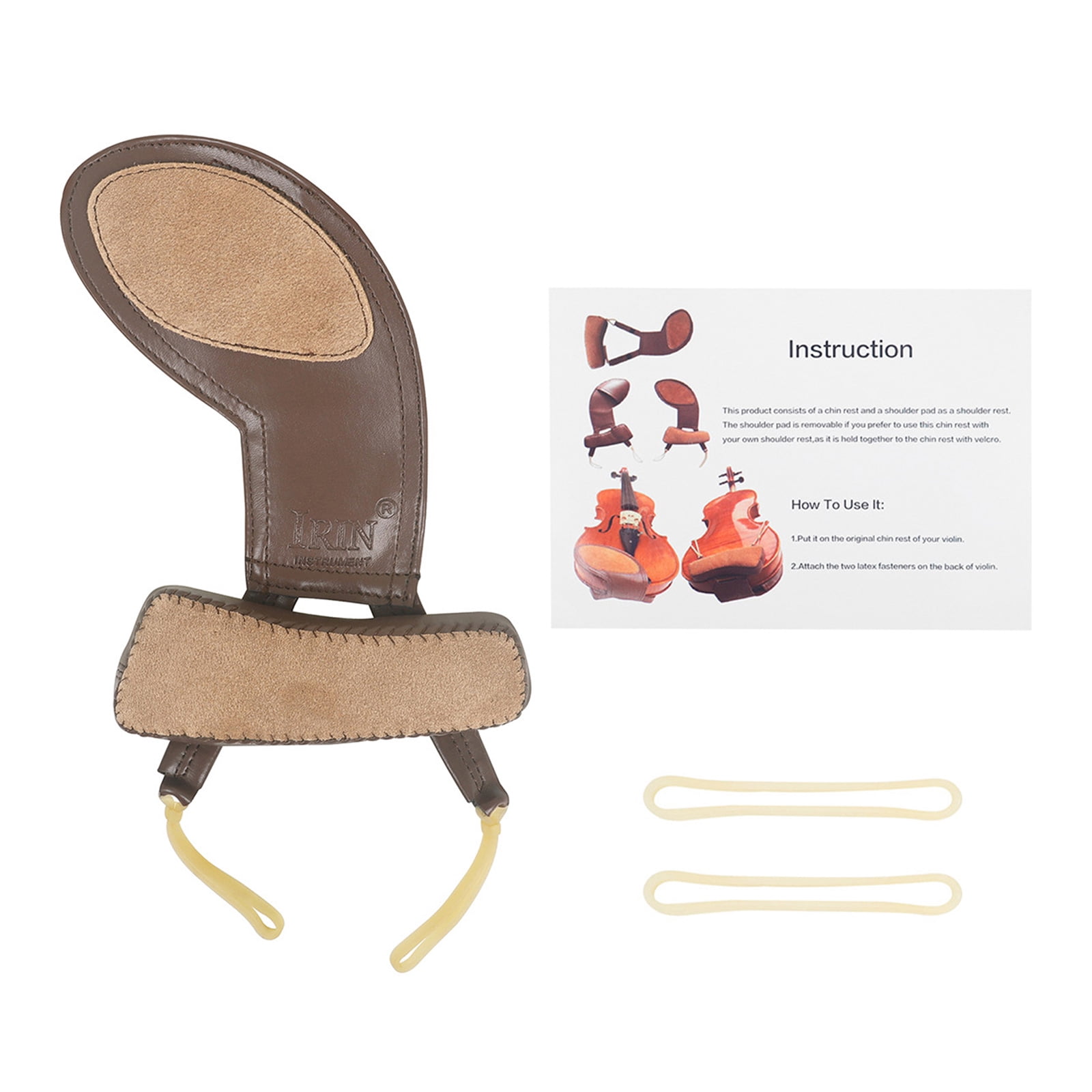Violin Chin Rest Pad Cover Protector Violin Shoulder Pad Sheepskin Shoulder Pad Musical Instrument Accessories