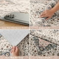 thumbnail image 5 of Wondo 2x3 Feet Indoor/Outdoor Door Mat - Machine Washable Non-Slip Low Pile Rug, Vintage Beige Entrance Carpet for Entryway Porch Bathroom Kitchen Bedroom Laundry, 5 of 8