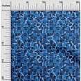 thumbnail image 2 of oneOone Cotton Poplin Blue Fabric Abstract Craft Projects Decor Fabric Printed By The Yard 42 Inch Wide, 2 of 4