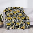 thumbnail image 3 of Rateoe Excavator At Work Pattern Flannel Throw Blanket, Ultra-soft Blanket for Bed, Couch, Car, Hypoallergenic Anti-pilling blanket-50"x40"(Horizontal), 3 of 6