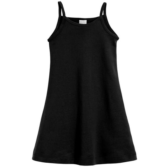 Made in USA Girls Soft Cotton Camisole Dress | Black