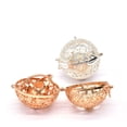 thumbnail image 3 of CRAFTHROU Ensemble de 2 Pendentifs Ronds Ajourés Cuivre Argent Pendentif Parfum pour Femmes Occasions Spéciales, 3 of 8