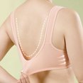 thumbnail image 4 of Womens Everyday Bras, Daisy Lace Bras for Women Front Closure No Underwire Comfort Senior Wireless Snap Closing Bra 36-48, 4 of 8