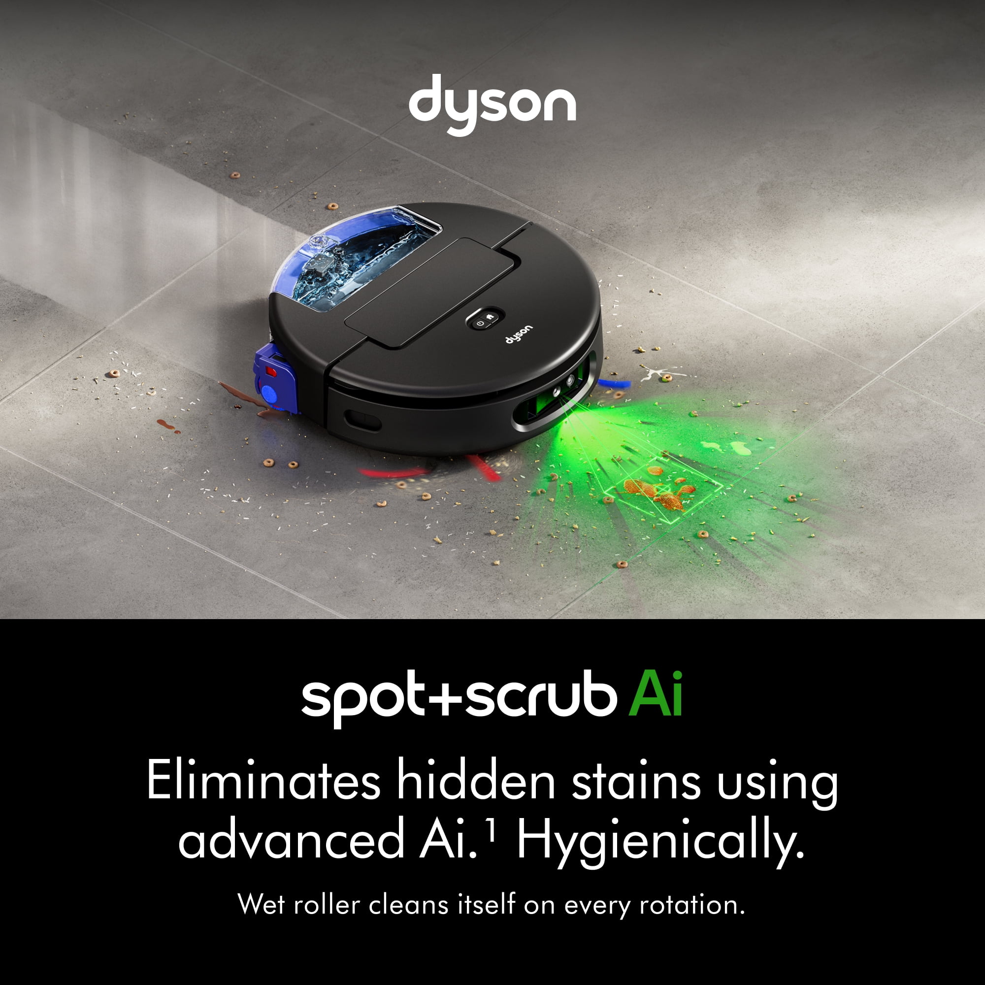 Dyson Spot+Scrub Ai™ Wet and Dry Robot Vacuum | Black/Blue | New | Latest Technology