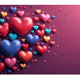 thumbnail image 4 of Red Roses Flower Vase Backdrop Photo Booth Background Romantic Hanging Hearts Wedding Photography Banner Valentines Celebrations Decor Event, 4 of 4