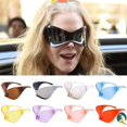 thumbnail image 2 of HUI Gafas De Sol Futuristas Sin Montura De Gran Tamaño Punk Deportivas Envolventes Gao Jiahui unisex, 2 of 2