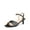 BLACK-SATIN, variant on Women's Kitten Heels Open Round Toe Comfortable Strappy Heels for Dressy Wedding Party Evening Sandals