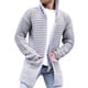 thumbnail image 3 of Suéter de punto de manga larga con cuello alto de color liso para hombre, cárdigan de otoño e invierno, 3 of 5
