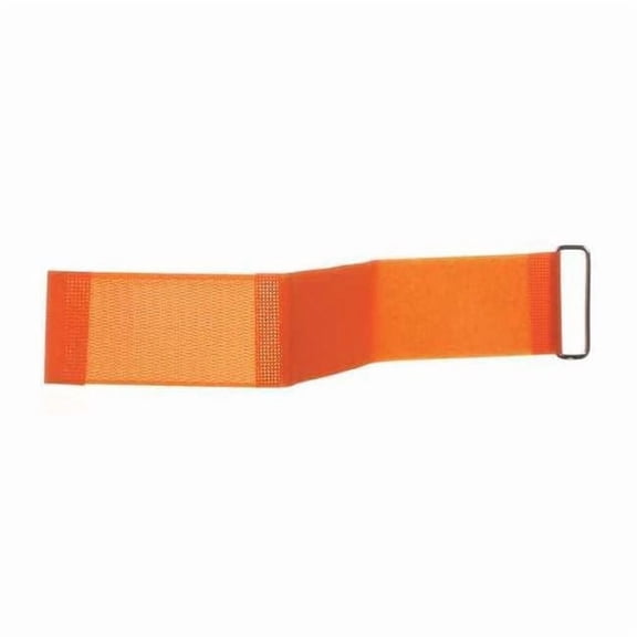 Reclosable Fastener, No Adhesive, 12 in, 2 in W, Orange, 10 PK