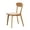 Oak, variant on Lisonu Mid-Century Modern Dining Chair, Solid Oak Wood Kitchen Chair with Ergonomic Curved Back, FAS Grade Accent Side Chair for Living Room, Walnut