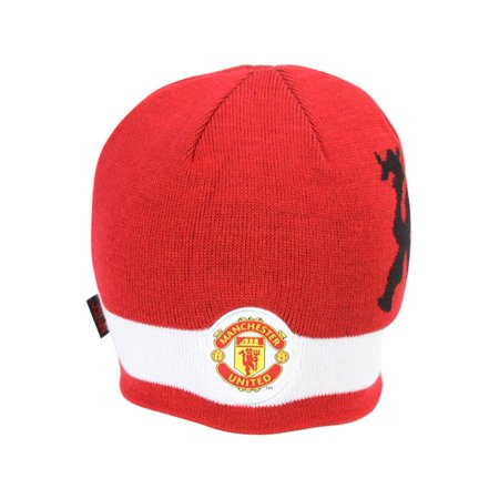 Manchester United Beanie - Manchester United Futbol Soccer Beanie Cap- Red