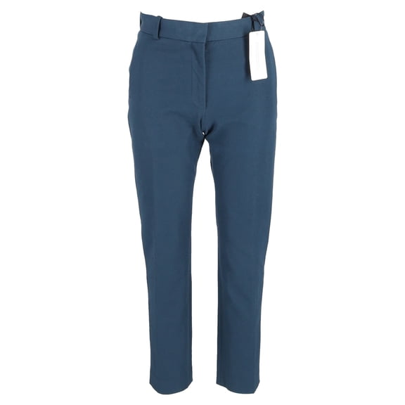 Pre-Owned Joseph Eliston Gabardine Stretch Pants in Blue Viscose