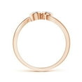 thumbnail image 2 of ANGARA Natural 0.25 Ct. Diamond Classic Engagement Ring in 14K Rose Gold for Women (Ring Size: 3.5), 2 of 8