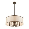 thumbnail image 4 of Livex Park Ridge Brushed Nickel 7 Light Contemporary Chandelier Lighting 6296-91, 4 of 6