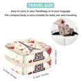 thumbnail image 5 of Valentine's Day Square Travel Jewelry Box Earring Necklace Bracelet Holder Organizer Stand Display Case Decorative Storage Box, 5 of 6