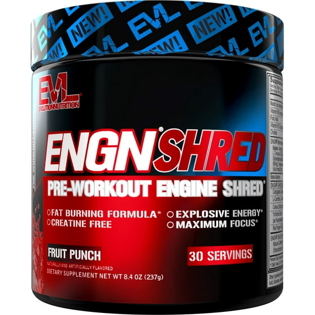 EVLution Nutrition ENGN Shred Supplement with Thermogenic Fat Burner Formula