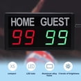 thumbnail image 5 of Digital Scoreboard Portable Electronic Scoreboard with Remote, Game Score LED Rechargeable Battery and Remote Control Tabletop Scoreboard for Indoor Games and Sports, 5 of 9