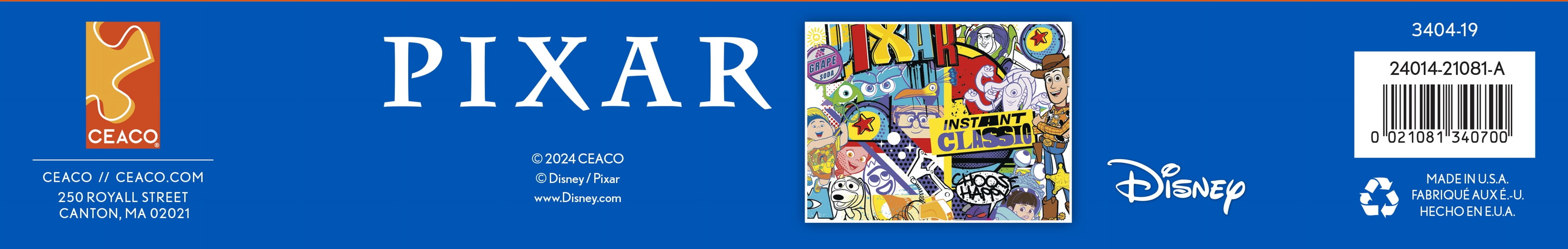 Ceaco Disney Pixar Graffiti 1500-Piece Interlocking Jigsaw Puzzle