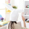 thumbnail image 3 of Bunny Hat, Yigetop Girl Funny Animal Cute Rabbit Ear Hat Cap Head Cover Plush Gift Dress Party Bunny Ears White One Size, 3 of 9