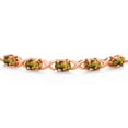thumbnail image 3 of Gem Stone King 18K Rose Gold Plated Silver Mango Mystic Topaz Bracelet for Women (6.00 Cttw, Gemstone November Birthstone, Oval 7X5MM, Fully Adjustable up to 9 inches), 3 of 5