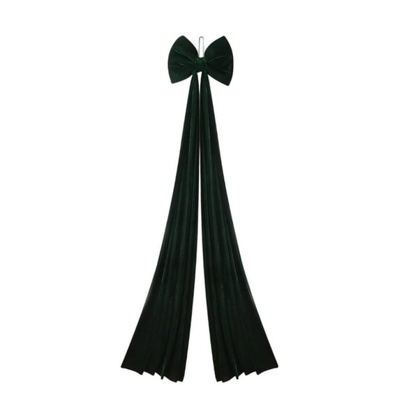 Oversized Velvet Christmas Bow – Extra Large Tree Topper & Window Display Ornament for Holiday Decor, Indoor Outdoor Hanging Decoration