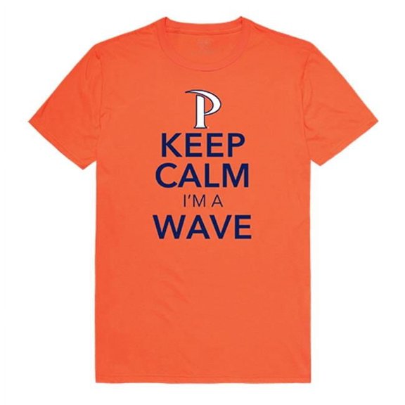 W Republic Apparel 523-196-337-01 Pepperdine University Keep Calm T-Shirt for Men - Orange, Small