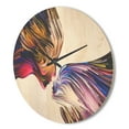 thumbnail image 3 of Designart 'Metaphorical Mind on White' Modern Wood Wall Clock, 3 of 5