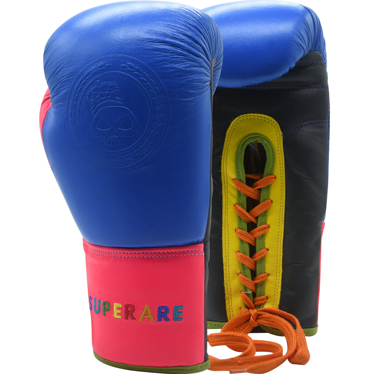 Red/White/Blue Superare Americana Lace Up Training Boxing Gloves 