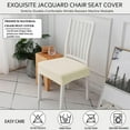 thumbnail image 6 of Waterproof Seat Covers for Dining Chairs, Removable Washable Chair Protectors, Stain Resistant & Pet Proof Slipcovers, No Pilling Fabric Kitchen Chair Covers Set of 1, 6 of 8