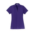 thumbnail image 5 of Port Authority Adult Female Women Plain Short Sleeves Polo Purple X-Large, 5 of 6