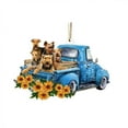 thumbnail image 4 of Ornements Suspendus Mignons en Forme de Chien de Voiture 3D, 4 of 9