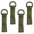 thumbnail image 3 of 4 hebillas de correa de nailon con ganchos para colgar en el cinturón, llavero multiusos, mosquetón en forma de D Verde, 3 of 9