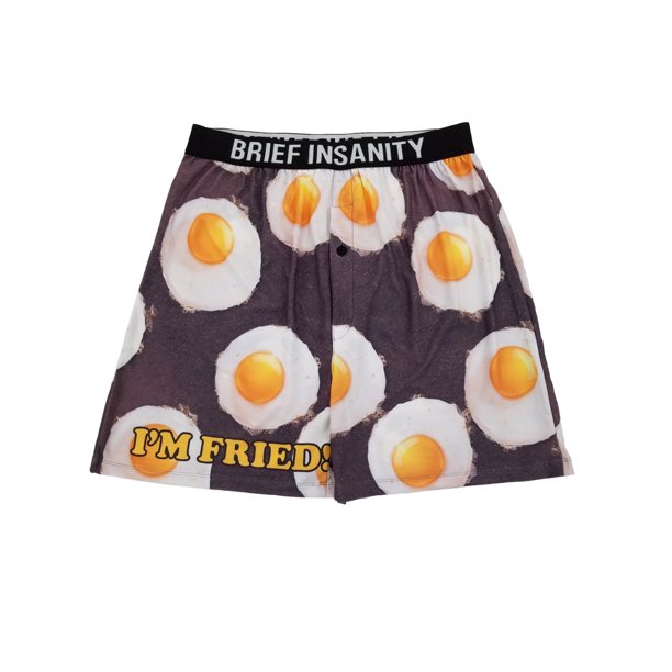Brief Insanity Brief Insanity Mens I'm Fried Eggs Novelty Underwear