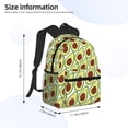 thumbnail image 4 of Lsque Avocado Classic Casual Backpack - Large Capacity Water-Resistant Backpack for School, Work, Travel, and Outdoor Activities, 4 of 8