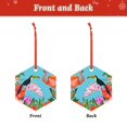 thumbnail image 2 of Sikiie Tropical Jungle Flamingo Acrylic Christmas Ornament Pendant Christmas Ornaments Hanging Ornament for Christmas Winter New Year Party -Hexagon, 2 of 7