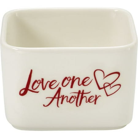 Celebrations by Precious Moments 171533 7 oz Love One Another Porcelain Appetizer and Dip Serving Bowl
