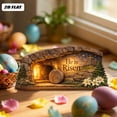 thumbnail image 5 of He is Risen Easter Decor, 2D Wooden Empty Tomb Resurrection Scene and Christian Cross Decoration Set for Tray, Jesus Nativity Tray, , Shelf Decor, 5 of 8
