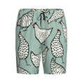 thumbnail image 4 of Fotbe Hand Drawn Chickens Pajama Shorts for Men, Men's Pajama Bottoms, Sleepwear,Short Pajama Pants-Medium, 4 of 9