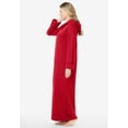 thumbnail image 3 of Dreams & Co. Plus Size Petite Long Hooded Fleece Sweatshirt Robe, 3 of 6