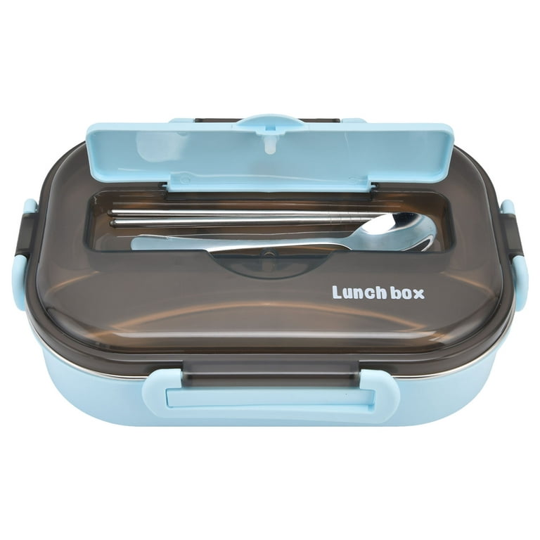 TureClos Portable Lunch Box 5 Compartments Divided Lunch Box Insulated Food  Storage Container with Soup Bowl Chopsticks Spoon for Home Office Outdoor 