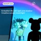 thumbnail image 2 of Decoración del hogar Bearbrick Led Night Light Regalo de Año Nuevo Luz de proyección de estrellas Bluetooth Audio Tide Play Model Games Kids Toysorange Feliz Sencillez, 2 of 4