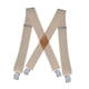 thumbnail image 3 of Tirantes para hombre Yuyangstore Tirantes anchos elásticos 1,97 pulgadas de ancho Beige, 3 of 7