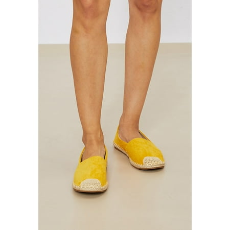 

WeeBoo In Step Espadrille Slip-On Flats in Yellow