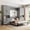 Gray, variant on Full-Size Murphy Bed with 2 Sliding Cabinets and 12 Open Shelves, Hydraulic Hidden Wall Bed System, Space-Saving Design for Modern Homes, Gray