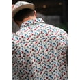 thumbnail image 3 of Burlebo Men's Performance Short Sleeve Button Up Shirt (All Over Ducks, XX-Large), 3 of 3