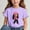 Purple, variant on Frwgonr Girls T-Shirts Short Sleeve Girls Casual Shirts Graphic Tops Back of School Clothes Sky Blue, Size 3-15 Years