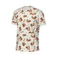 thumbnail image 6 of Wukai Squirrel Playing Print Men's Short-Sleeved Mesh T-Shirt,Quick-Dry Short Sleeve Workout T-Shirt-X-Small, 6 of 8