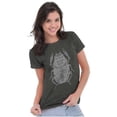 thumbnail image 3 of Ancient Egyptian Scarab Beetle Womens Slim Fit Graphic Tee Brisco Brands S, 3 of 4